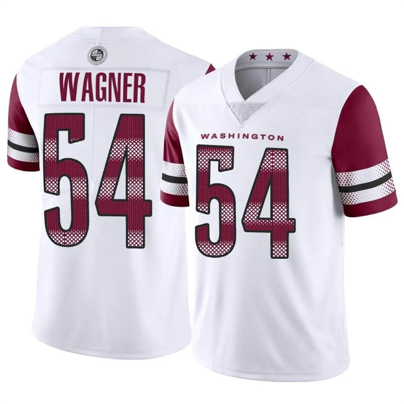 Men's Washington Commanders #54 Bobby Wagner White Vapor Limited Stitched Football Jersey