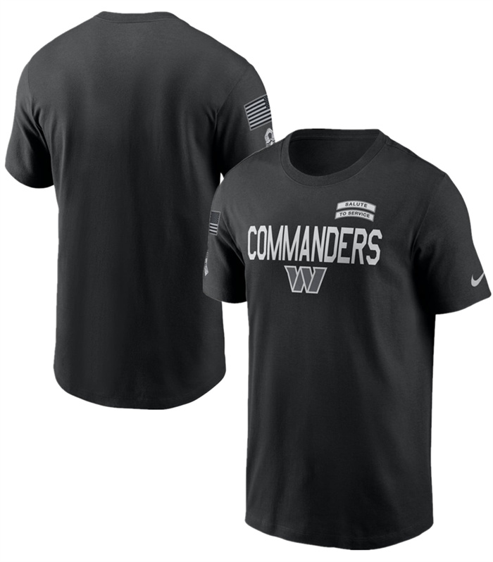 Men's Washington Commanders Black 2026 Salute to Service Sideline Dri-FIT T-Shirt