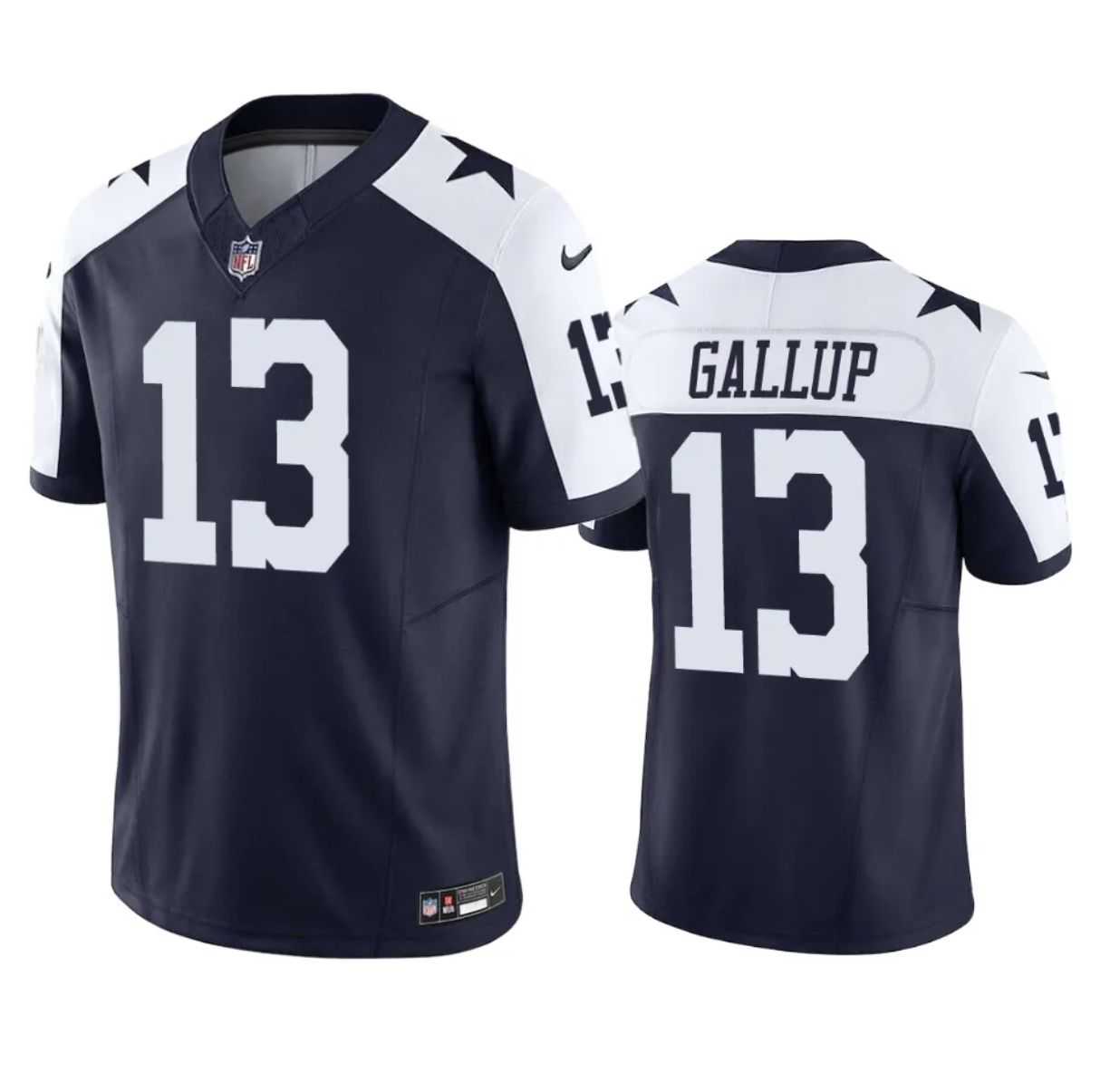 Men's Dallas Cowboys #13 Michael Gallup Navy 2023 F.U.S.E. Vapor Limited Stitched Football Jersey Men's Dallas Cowboys #13 Michael Gallup Navy 2023 F.U.S.E. Vapor Limited Stitched Football Jersey