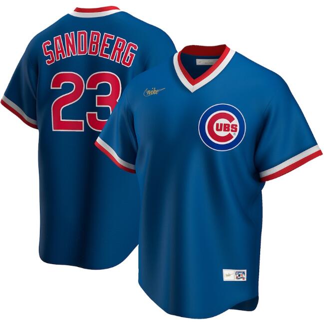 Men's Chicago Cubs #23 Ryne Sandberg 2020 New Blue MLB Cool Base Stitched Jersey Men's Chicago Cubs #23 Ryne Sandberg 2020 New Blue MLB Cool Base Stitched Jersey