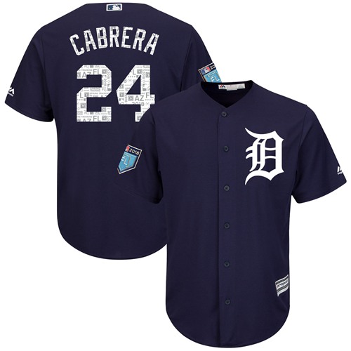 Tigers #24 Miguel Cabrera Navy Blue 2018 Spring Training Cool Base Stitched MLB Jersey Tigers #24 Miguel Cabrera Navy Blue 2018 Spring Training Cool Base Stitched MLB Jersey