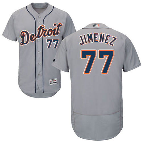 Tigers #77 Joe Jimenez Grey Flexbase Authentic Collection Stitched MLB Jersey Tigers #77 Joe Jimenez Grey Flexbase Authentic Collection Stitched MLB Jersey