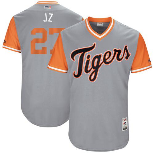 Tigers #27 Jordan Zimmermann Gray "J Z" Players Weekend Authentic Stitched MLB Jersey Tigers #27 Jordan Zimmermann Gray "J Z" Players Weekend Authentic Stitched MLB Jersey