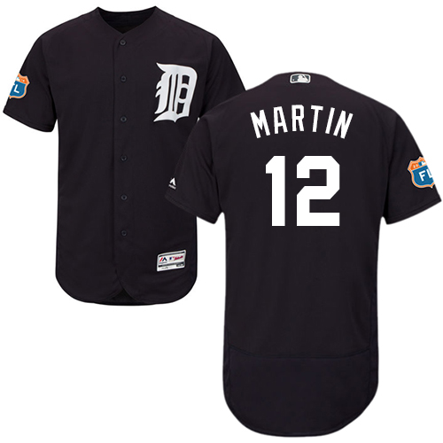 Tigers #12 Leonys Martin Navy Blue Flexbase Authentic Collection Stitched MLB Jersey Tigers #12 Leonys Martin Navy Blue Flexbase Authentic Collection Stitched MLB Jersey
