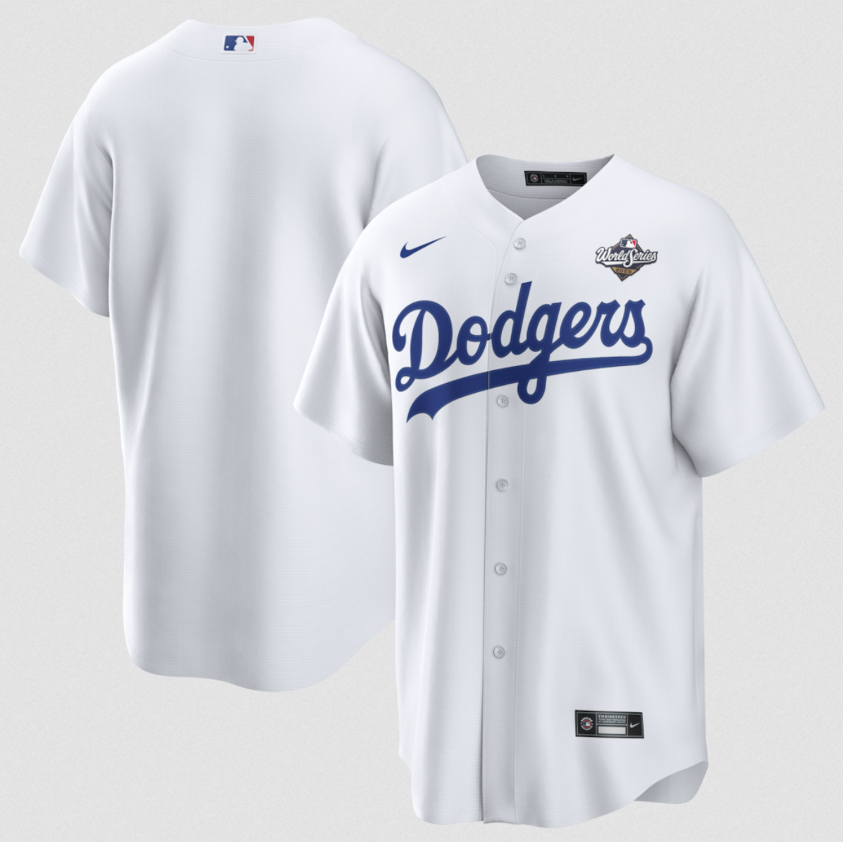 Men's Los Angeles Dodgers Blank White 2025 World Series Home Cool Base Stitched Baseball Jersey Men's Los Angeles Dodgers Blank White 2025 World Series Home Cool Base Stitched Baseball Jersey