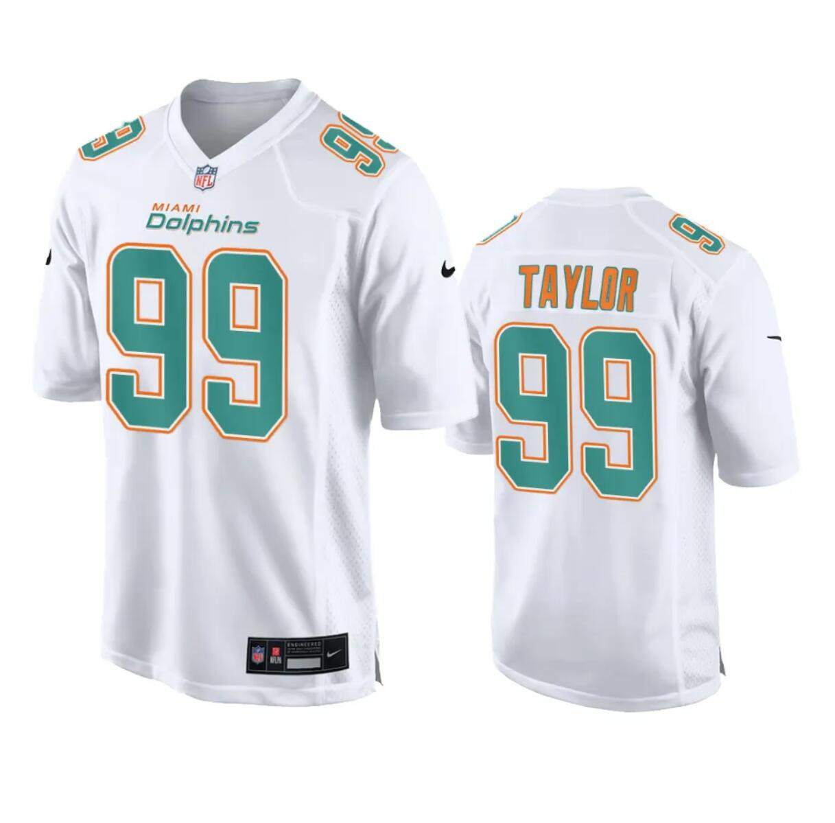 Men's Miami Dolphins #99 Jason Taylor White Fashion Vapor Untouchable Stitched Football Jersey Men's Miami Dolphins #99 Jason Taylor White Fashion Vapor Untouchable Stitched Football Jersey