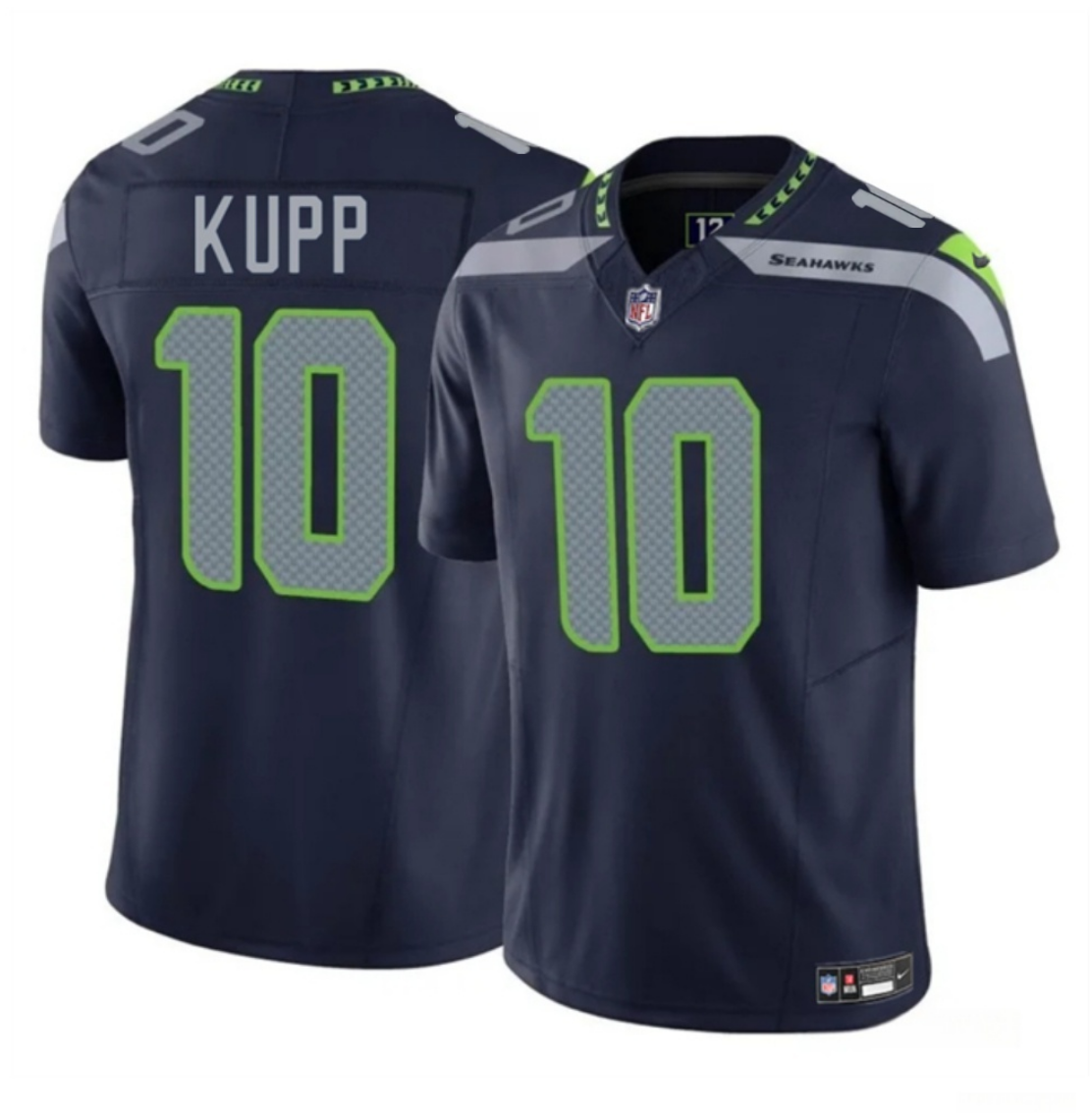 Men's Seattle Seahawks #10 Cooper Kupp Navy 2025 F.U.S.E Vapor Limited Stitched Football Jersey Men's Seattle Seahawks #10 Cooper Kupp Navy 2025 F.U.S.E Vapor Limited Stitched Football Jersey
