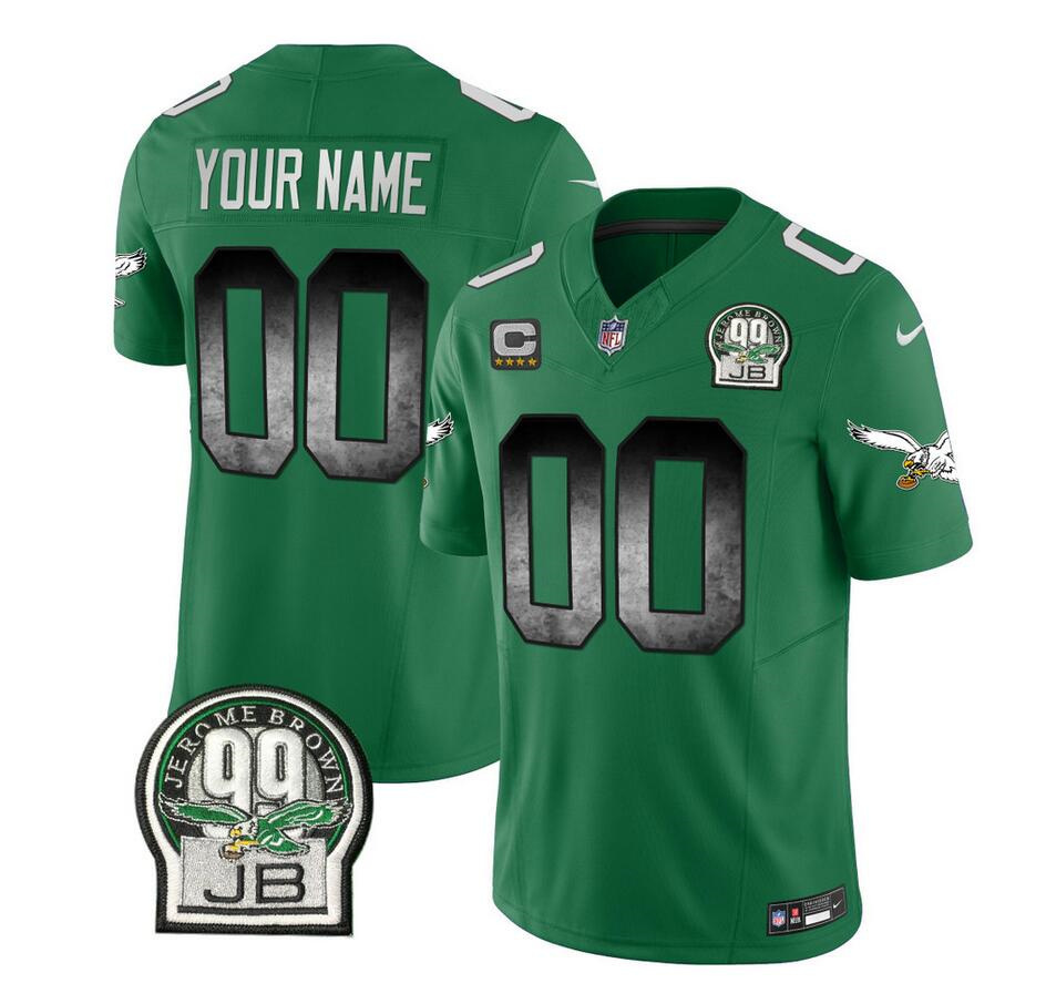 Men's Philadelphia Eagles Active Player Custom Green 2023 F.U.S.E. Throwback Vapor Untouchable Limited Stitched Football Jersey Men's Philadelphia Eagles Active Player Custom Green 2023 F.U.S.E. Throwback Vapor Untouchable Limited Stitched Football Jersey