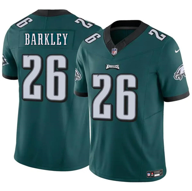 Men's Philadelphia Eagles #26 Saquon Barkley Green 2023 F.U.S.E. Vapor Untouchable Limited Stitched Football Jersey Men's Philadelphia Eagles #26 Saquon Barkley Green 2023 F.U.S.E. Vapor Untouchable Limited Stitched Football Jersey