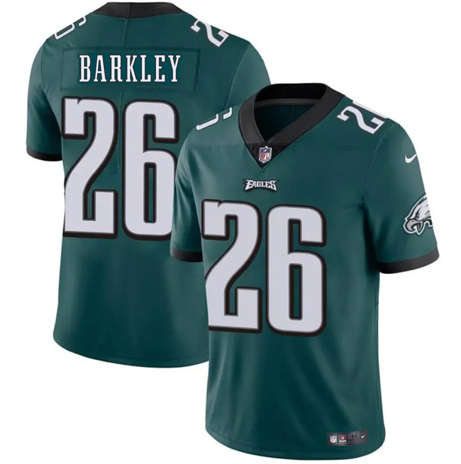 Men's Philadelphia Eagles #26 Saquon Barkley Green Vapor Untouchable Limited Stitched Football Jersey Men's Philadelphia Eagles #26 Saquon Barkley Green Vapor Untouchable Limited Stitched Football Jersey