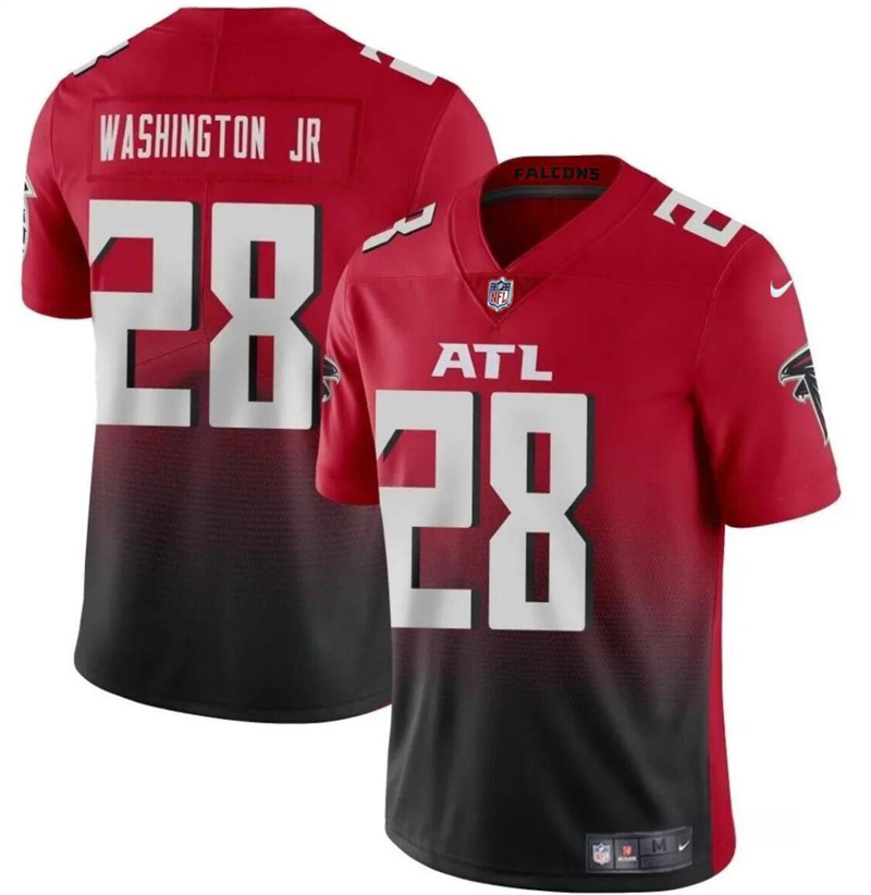 Men's Atlanta Falcons #28 Carlos Washington Jr Red/Black Vapor Untouchable Limited Stitched Football Jersey Men's Atlanta Falcons #28 Carlos Washington Jr Red/Black Vapor Untouchable Limited Stitched Football Jersey