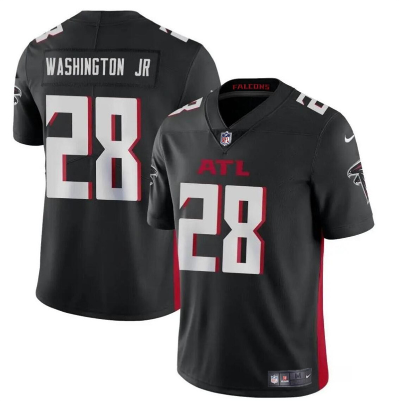 Men's Atlanta Falcons #28 Carlos Washington Jr Black Vapor Untouchable Limited Stitched Football Jersey Men's Atlanta Falcons #28 Carlos Washington Jr Black Vapor Untouchable Limited Stitched Football Jersey