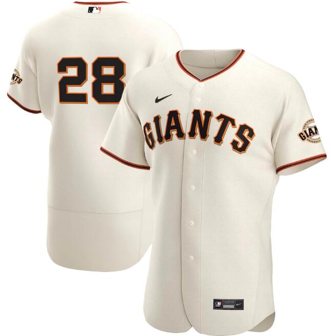 Men's San Francisco Giants #28 Buster Posey Cream MLB Flex Base Stitched Jersey Men's San Francisco Giants #28 Buster Posey Cream MLB Flex Base Stitched Jersey