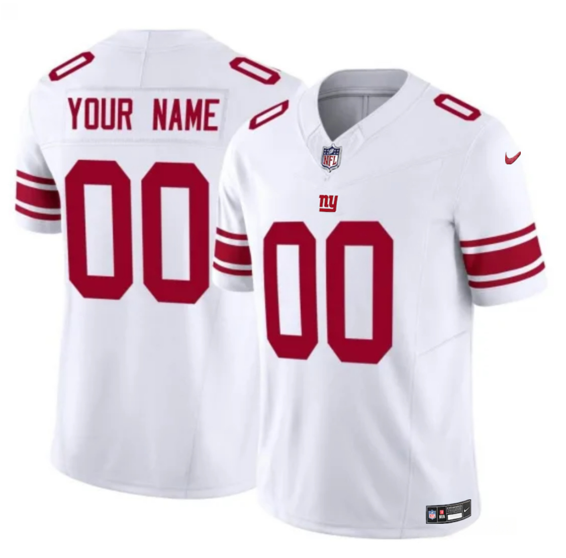 Men's New York Giants Active Player Custom White 2023 F.U.S.E Vapor Limited Stitched Football Jersey Men's New York Giants Active Player Custom White 2023 F.U.S.E Vapor Limited Stitched Football Jersey