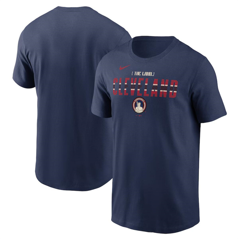 Men's Cleveland Guardians Navy 2024 City Connect Graphic T-Shirt Men's Cleveland Guardians Navy 2024 City Connect Graphic T-Shirt