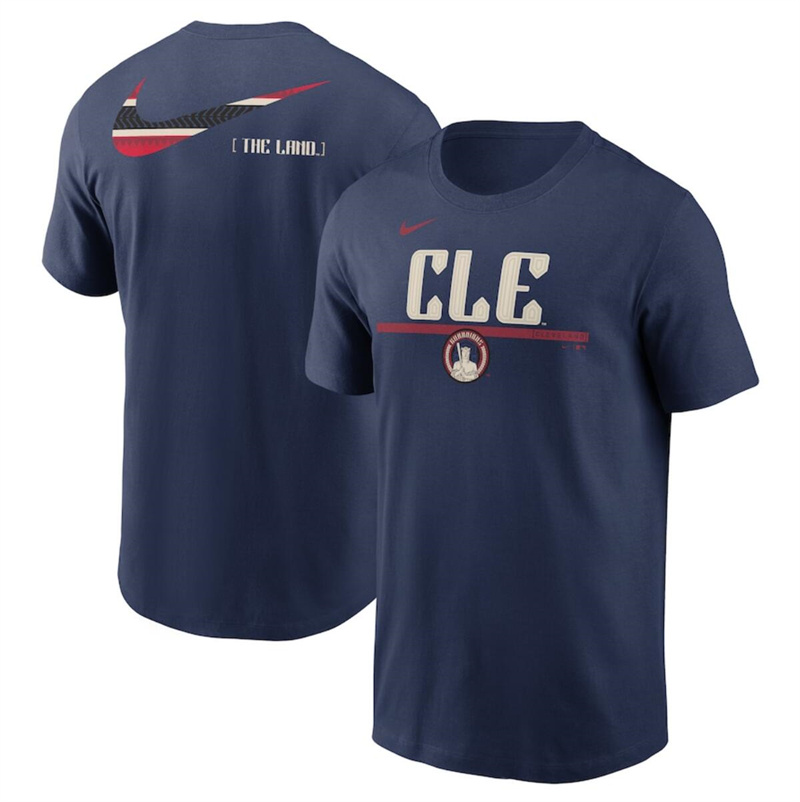 Men's Cleveland Guardians Navy 2024 City Connect T-Shirt Men's Cleveland Guardians Navy 2024 City Connect T-Shirt