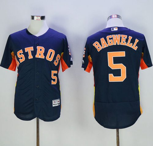 Astros #5 Jeff Bagwell Navy Blue Flexbase Authentic Collection Stitched MLB Jersey Astros #5 Jeff Bagwell Navy Blue Flexbase Authentic Collection Stitched MLB Jersey