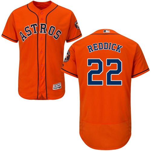 Astros #22 Josh Reddick Orange Flexbase Authentic Collection Stitched MLB Jersey Astros #22 Josh Reddick Orange Flexbase Authentic Collection Stitched MLB Jersey