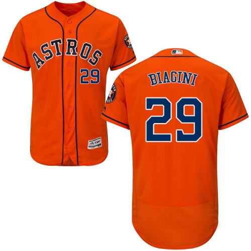 Astros #29 Joe Biagini Orange Flexbase Authentic Collection Stitched MLB Jersey Astros #29 Joe Biagini Orange Flexbase Authentic Collection Stitched MLB Jersey