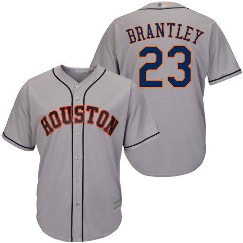 Astros #23 Michael Brantley Grey New Cool Base Stitched MLB Jersey Astros #23 Michael Brantley Grey New Cool Base Stitched MLB Jersey