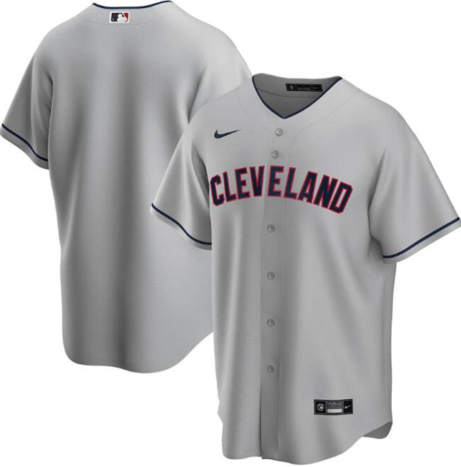 Men's Cleveland Indians Blank Grey MLB Cool Base Stitched Jersey Men's Cleveland Indians Blank Grey MLB Cool Base Stitched Jersey