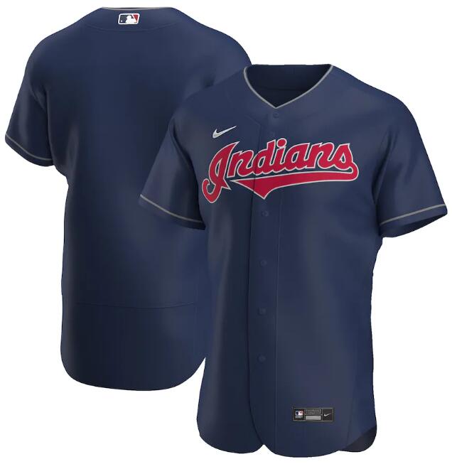 Men's Cleveland Indians Blank Navy MLB Flex Base Stitched Jersey Men's Cleveland Indians Blank Navy MLB Flex Base Stitched Jersey
