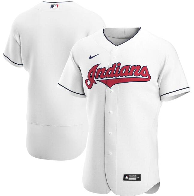 Men's Cleveland Indians Blank White MLB Flex Base Stitched Jersey Men's Cleveland Indians Blank White MLB Flex Base Stitched Jersey