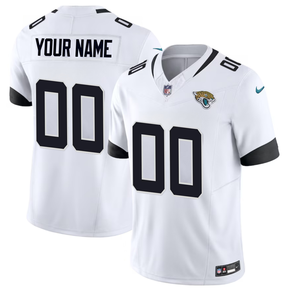 Men's Jacksonville Jaguars Active Player Custom White 2023 F.U.S.E Alternate Vapor Untouchable Limited Stitched Football Jersey Men's Jacksonville Jaguars Active Player Custom White 2023 F.U.S.E Alternate Vapor Untouchable Limited Stitched Football Jersey