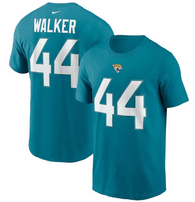 Men's Jacksonville Jaguars #44 Travon Walker 2022 Teal NFL Draft First Round Pick Player Name & Number T-Shirt Men's Jacksonville Jaguars #44 Travon Walker 2022 Teal NFL Draft First Round Pick Player Name & Number T-Shirt