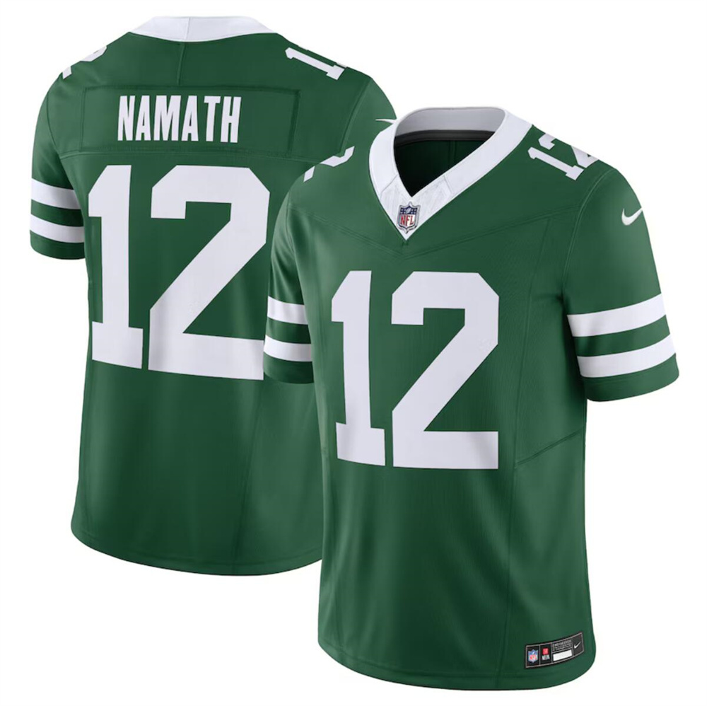Men's New York Jets #12 Joe Namath Green 2024 F.U.S.E. Vapor Limited Stitched Jersey Men's New York Jets #12 Joe Namath Green 2024 F.U.S.E. Vapor Limited Stitched Jersey
