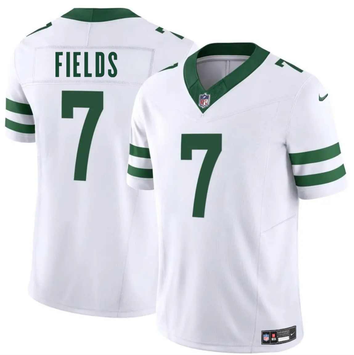 Men's New York Jets #7 Justin Fields White 2025 F.U.S.E. Vapor Untouchable Limited Stitched Jersey Men's New York Jets #7 Justin Fields White 2025 F.U.S.E. Vapor Untouchable Limited Stitched Jersey