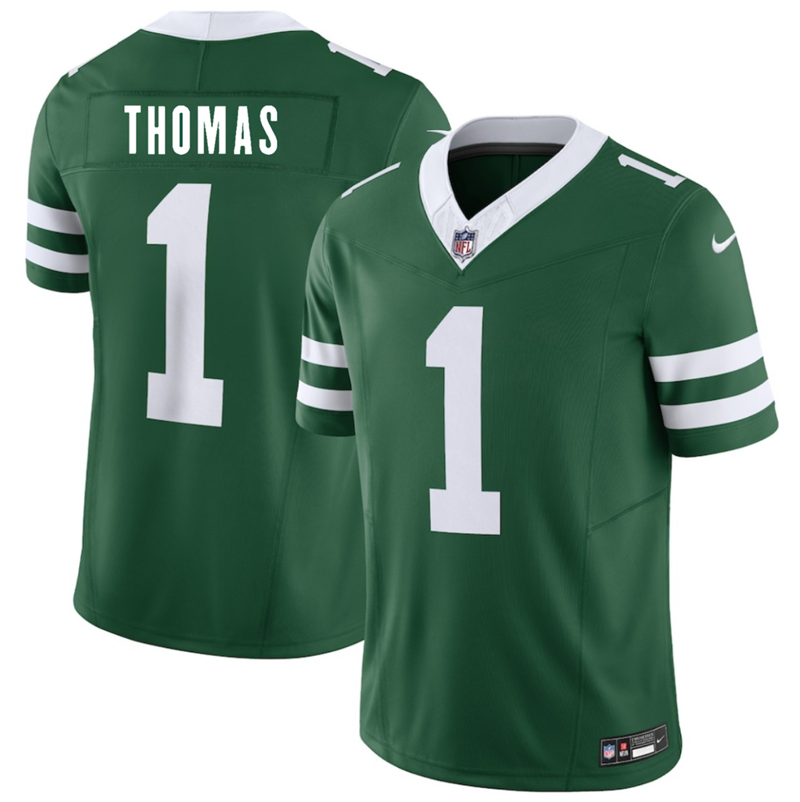 Men's New York Jets #1 Azareye'h Thomas Green 2026 Draft F.U.S.E. Vapor Untouchable Limited Stitched Jersey