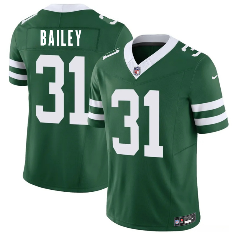 Men's New York Jets #31 David Bailey Green 2026 Draft F.U.S.E. Vapor Untouchable Limited Stitched Jersey