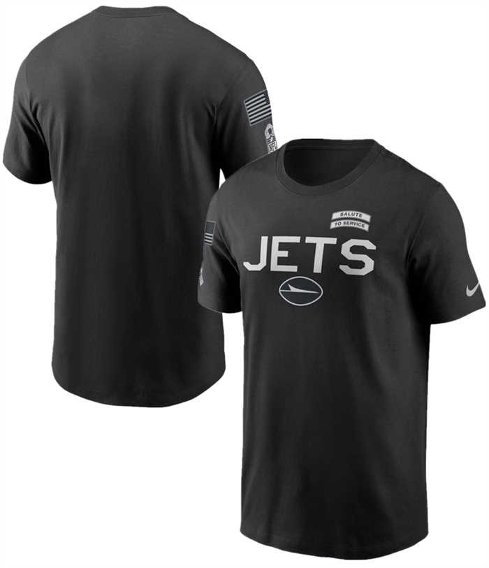 Men's New York Jets Black 2026 Salute to Service Sideline Dri-FIT T-Shirt
