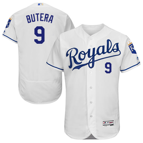 Royals #9 Drew Butera White Flexbase Authentic Collection Stitched MLB Jersey Royals #9 Drew Butera White Flexbase Authentic Collection Stitched MLB Jersey