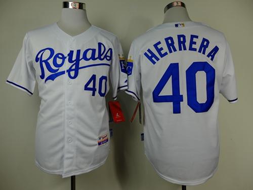 Royals #40 Kelvin Herrera White Cool Base Stitched MLB Jersey Royals #40 Kelvin Herrera White Cool Base Stitched MLB Jersey