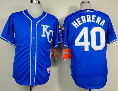 Royals #40 Kelvin Herrera Light Blue Alternate 2 Cool Base Stitched MLB Jersey Royals #40 Kelvin Herrera Light Blue Alternate 2 Cool Base Stitched MLB Jersey