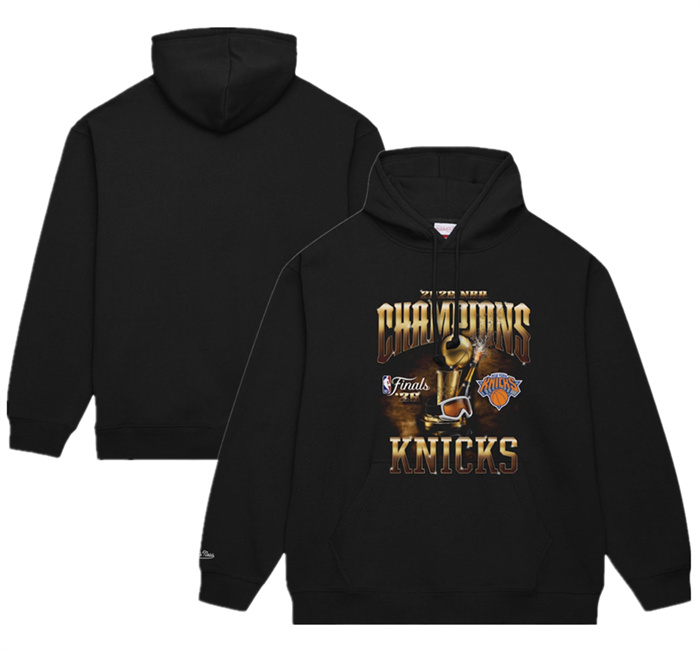 Men's New York Knicks Black 2026 Finals Champions Hoodie Men's New York Knicks Black 2026 Finals Champions Hoodie