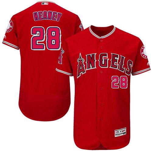Angels of Anaheim #28 Andrew Heaney Red Flexbase Authentic Collection Stitched MLB Jersey Angels of Anaheim #28 Andrew Heaney Red Flexbase Authentic Collection Stitched MLB Jersey