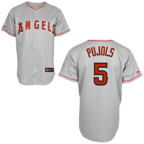 Angels of Anaheim #5 Albert Pujols Grey Cool Base Stitched MLB Jersey Angels of Anaheim #5 Albert Pujols Grey Cool Base Stitched MLB Jersey