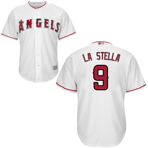 Angels of Anaheim #9 Tommy La Stella White New Cool Base Stitched MLB Jersey Angels of Anaheim #9 Tommy La Stella White New Cool Base Stitched MLB Jersey