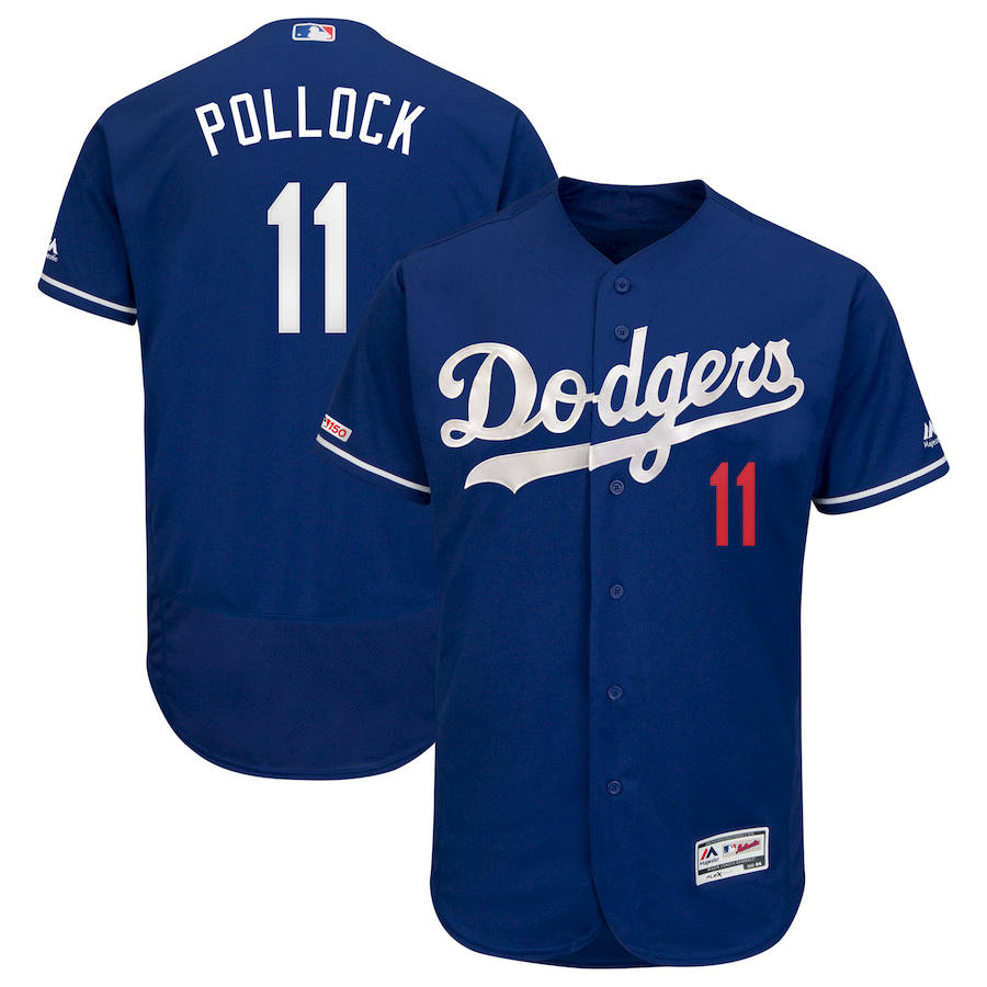 Los Angeles Dodgers #11 AJ Pollock Majestic Alternate Flex Base Authentic Collection Player Jersey Royal Los Angeles Dodgers #11 AJ Pollock Majestic Alternate Flex Base Authentic Collection Player Jersey Royal
