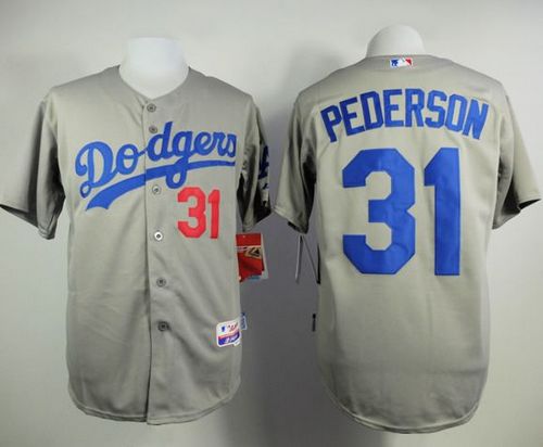 Dodgers #31 Joc Pederson Grey Cool Base Stitched MLB Jersey Dodgers #31 Joc Pederson Grey Cool Base Stitched MLB Jersey