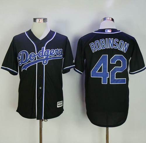 Dodgers #42 Jackie Robinson Black Fashion Stitched MLB Jersey Dodgers #42 Jackie Robinson Black Fashion Stitched MLB Jersey