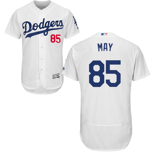 Dodgers #85 Dustin May White Flexbase Authentic Collection Stitched MLB Jersey Dodgers #85 Dustin May White Flexbase Authentic Collection Stitched MLB Jersey