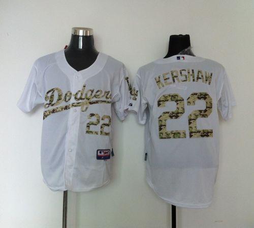Dodgers #22 Clayton Kershaw White USMC Cool Base Stitched MLB Jersey Dodgers #22 Clayton Kershaw White USMC Cool Base Stitched MLB Jersey