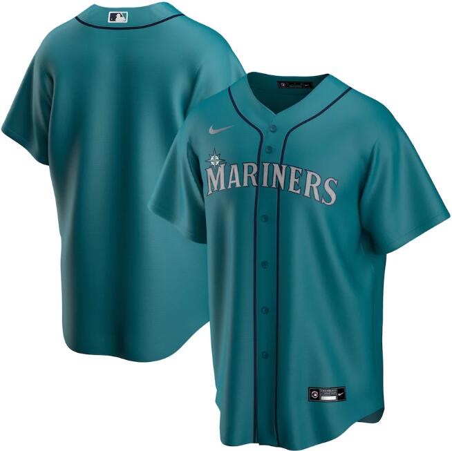 Men's Seattle Mariners Blank Aqua MLB Cool Base Stitched jersey Men's Seattle Mariners Blank Aqua MLB Cool Base Stitched jersey