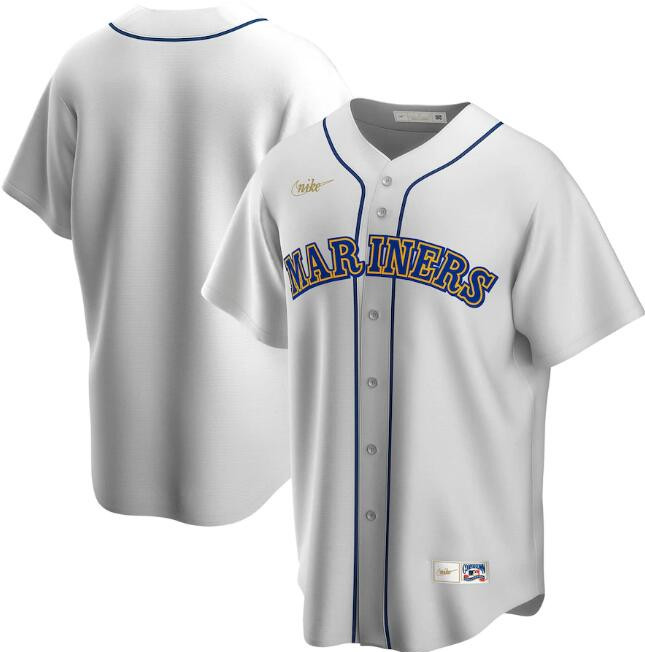 Men's Seattle Mariners Blank White MLB Cool Base Stitched jersey Men's Seattle Mariners Blank White MLB Cool Base Stitched jersey