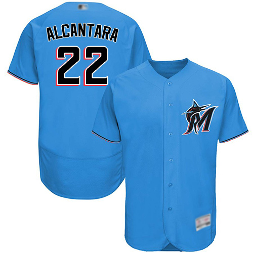 marlins #22 Sandy Alcantara Blue Flexbase Authentic Collection Stitched MLB Jersey marlins #22 Sandy Alcantara Blue Flexbase Authentic Collection Stitched MLB Jersey