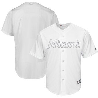 Miami Marlins Blank Majestic 2019 Players' Weekend Cool Base Team Jersey White Miami Marlins Blank Majestic 2019 Players' Weekend Cool Base Team Jersey White